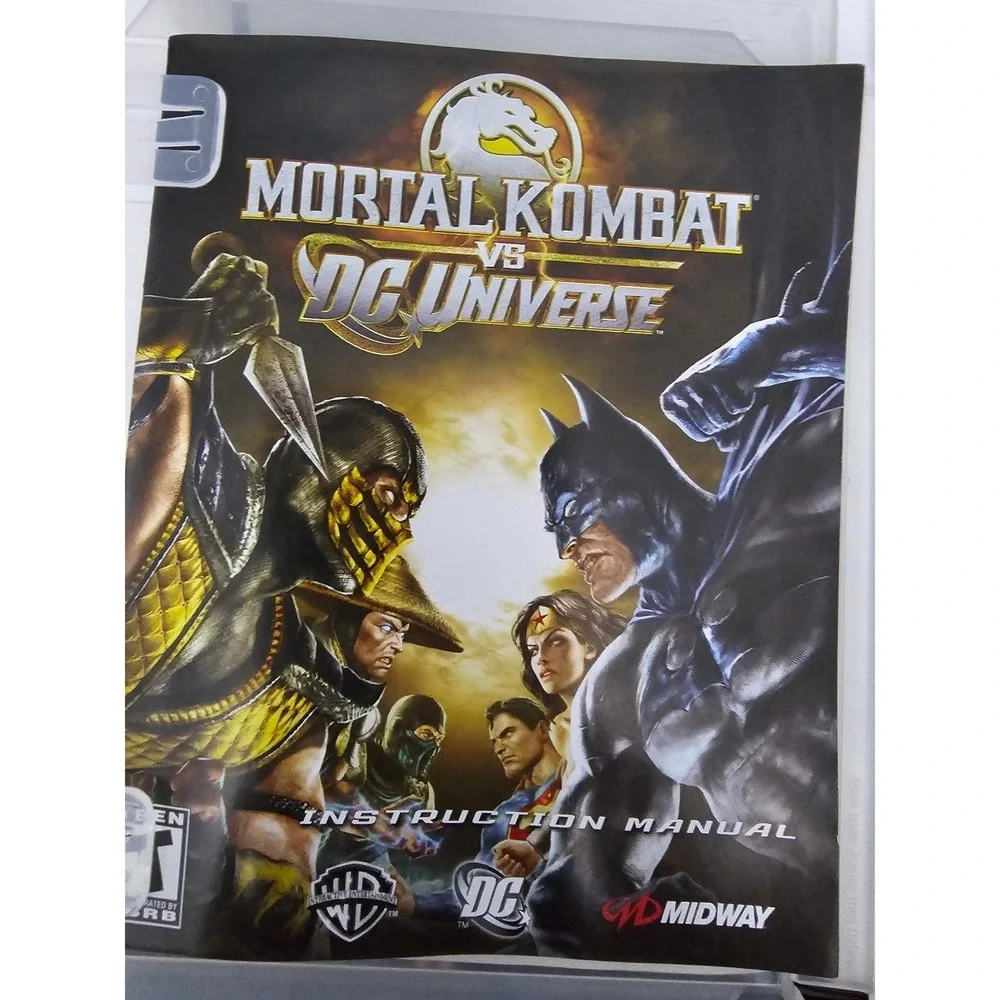 Mortal Kombat vs DC Universe Sony PlayStation 3 PS3 Game Complete with‎ Manual